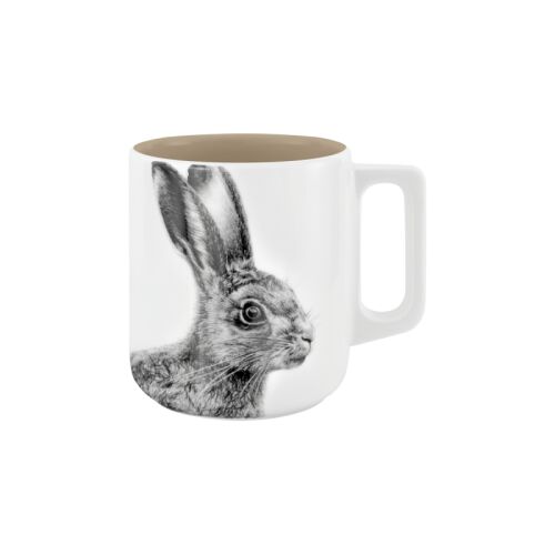 mittelpunkt. Tasse mit Henkel mit Hasenmotiv Zuckersüße Mokkatorte 370ml