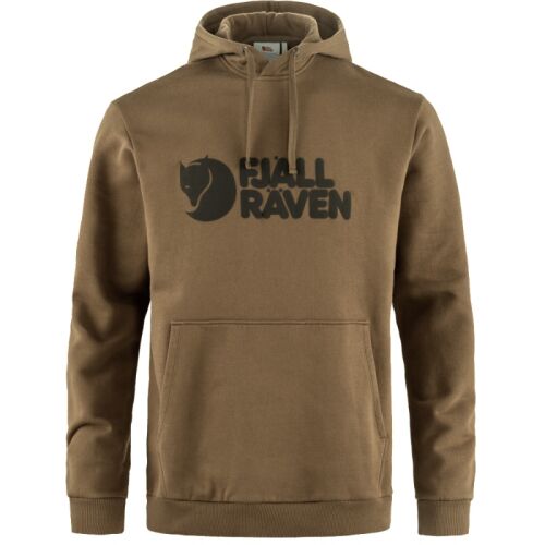 Fjällräven Herren Hoodie Logo Wood Brown M