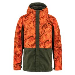 Fj&auml;llr&auml;ven Herren Jacke Drev Hybrid Deep Forest-Orange Multi Camo L