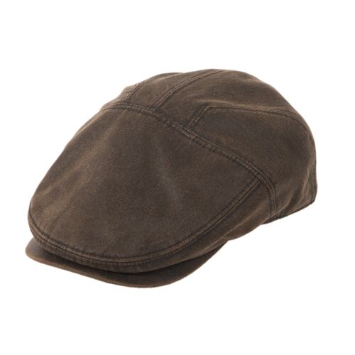 Lodenhut Herren Flatcap aus gewachster Baumwolle L/59