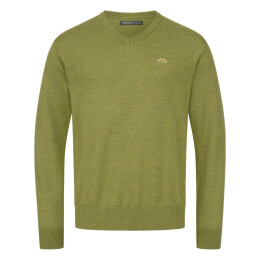 Blaser Herren Pullover Merino V-Neck Vivid gr&uuml;n XXL