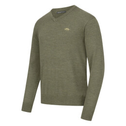 Blaser Herren Pullover Merino V-Neck Dunkeloliv L