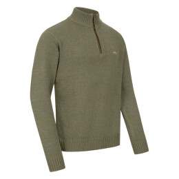 Blaser Herren Pullover Woll HZ Dunkeloliv XL