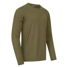 Blaser Herren Langarmshirt Merino Base 160 Dunkeloliv L