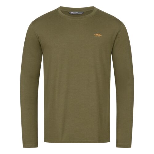 Blaser Herren Langarmshirt Merino Base 160 Dunkeloliv XL