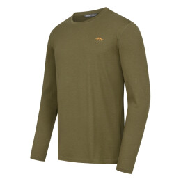 Blaser Herren Langarmshirt Merino Base 160 Dunkeloliv XL
