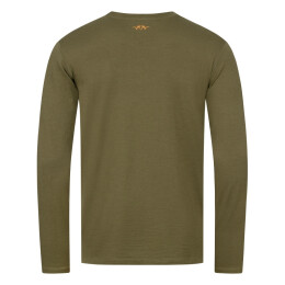 Blaser Herren Langarmshirt Merino Base 160 Dunkeloliv XL