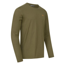 Blaser Herren Langarmshirt Merino Base 160 Dunkeloliv XL