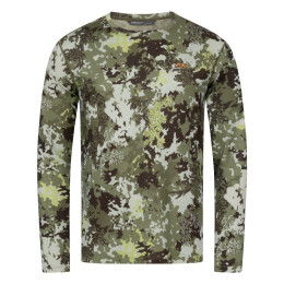 Blaser Herren Langarmshirt Merino Base 160 HunTec Camouflage XXL