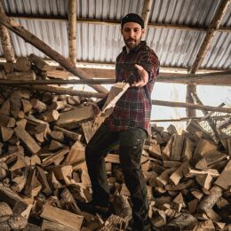 Seeland Herren Hemd Glen Flannel Red forest check L