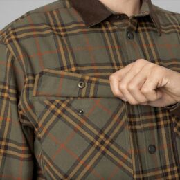 Seeland Herren Hemd Banff Grape Leaf/Terracotta Check L