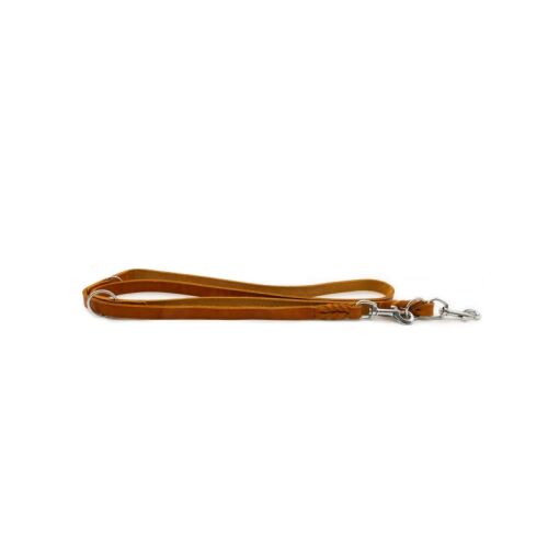 Das Lederband Hunde Führleine Weinheim mit Flechtung Maroon  Länge 200 cm, Breite 12 mm