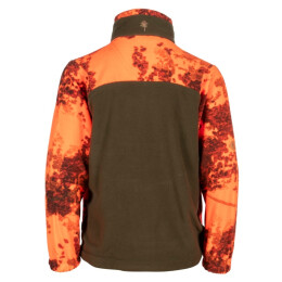 Pinewood Kinder Fleecejacke Furudal Strata Blaze/Hunter Green 152