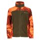 Pinewood Kinder Fleecejacke Furudal Strata Blaze/Hunter Green 152
