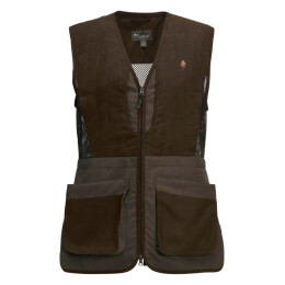 Pinewood Damen Schie&szlig;weste Suede Brown M