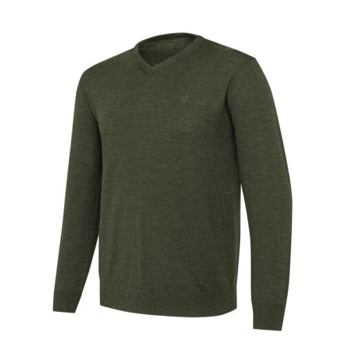 Beretta Herren Pullover Merino V-Neck Green Moss 3XL