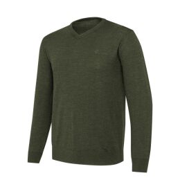 Beretta Herren Pullover Merino V-Neck Green Moss 3XL