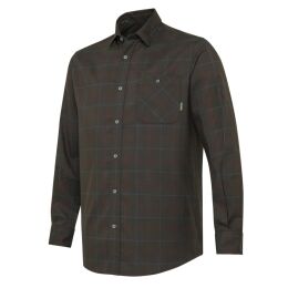 Beretta Herren Hemd Jargo Stretch Bark &amp; Burgundy Check M