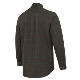 Beretta Herren Hemd Jargo Stretch Bark &amp; Burgundy Check M
