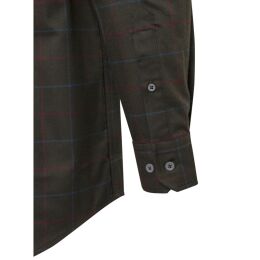 Beretta Herren Hemd Jargo Stretch Bark &amp; Burgundy Check M