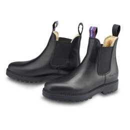 Blue Heeler Chelsea Boots Jackaroo mit Lammfell Schwarz 46