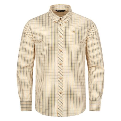 Blaser Herren Hemd Tristan 22 Beige/Gelb kariert 3XL