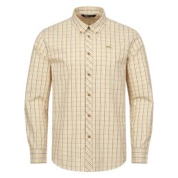 Blaser Herren Hemd Tristan 22 Beige/Gelb kariert 3XL