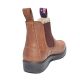 Blue Heeler Damen Chelsea Boots Brisbane mit Lammfell Cognac 37