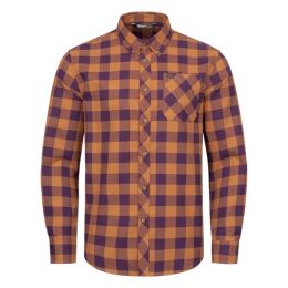 Blaser Herren Hemd Joshua Ocker/Lila kariert XL