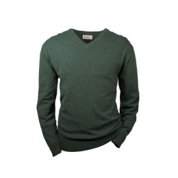Hubertus Herren Pullover Lammwolle Dunkeloliv 66