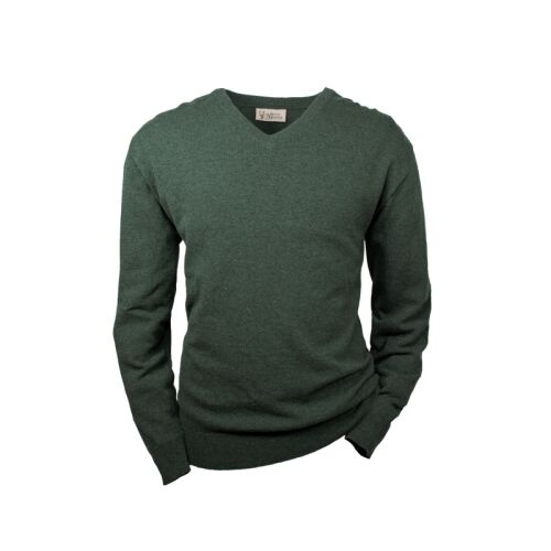 Hubertus Herren Pullover Lammwolle Dunkeloliv 68