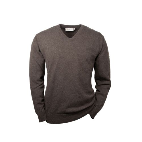 Hubertus Herren Pullover Lammwolle Braun 52