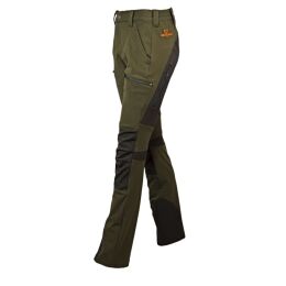 Hubertus Damen Jagd Hose Stretch EMMA Oliv/Braun 48