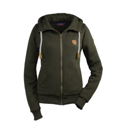 Hubertus Damen Hoodie-Jacke Oliv XS