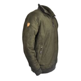 Hubertus Herren Fleece-Troyer Oliv XL