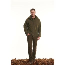 Hubertus Herren Softshelljacke &quot;Kempten&quot; Dunkeloliv 8XL
