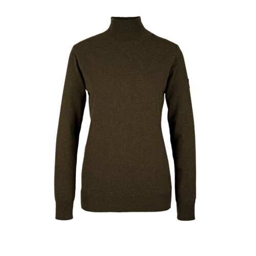 Hubertus Damen Strickpullover "Christine" Oliv/Braun 36