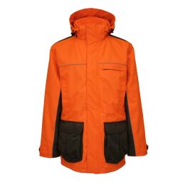 Hubertus Herren Jagdjacke "Dog Keeper" 3-in-1 Oliv/Orange 56