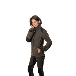 Hubertus Damen Jacke Windblocker Oliv/Braun L