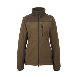 Hubertus Damen Fleecejacke "Eifel" Oliv/Braun M