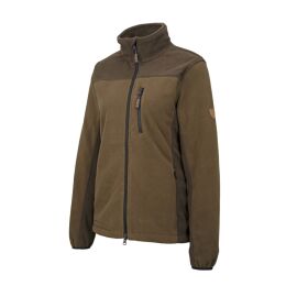 Hubertus Damen Fleecejacke &quot;Eifel&quot; Oliv/Braun 3XL