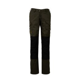 Hubertus Damen Outdoor-Hose &quot; OS1200&quot; mit Besatz Oliv/Braun 42