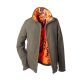 Hubertus Damen Wende-Fleecejacke "Pirsch" Oliv/Orange L