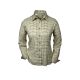 Skogen Damen Bluse Karo 1/1 Arm Beige 38