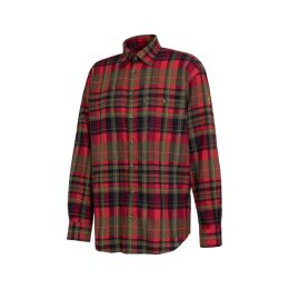 Rascher Herren Hemd Vollzwirn- Flanell Holm Rot- Karo 44