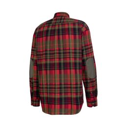 Rascher Herren Hemd Vollzwirn- Flanell Holm Rot- Karo 47