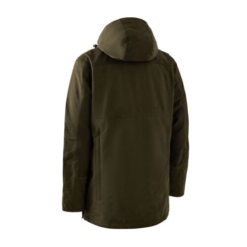 Deerhunter Eagle Gilet In Pile Elasticizzato Verde Tarmac - Giubbotto Senza Maniche Da Caccia Con Dettagli In Pelle Scamosciata Sintetica