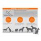 WowWow Hundehalsband mit integrierter Leine Leder Kastanienbraun L 51-70 cm Halsumfang