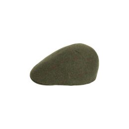 Rascher Jagd Kappe Tweed- Loden Rot Kariert 55