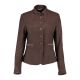 Gipfelstürmer Damen Jacke Kurz Tailliert Dunkelbraun 40